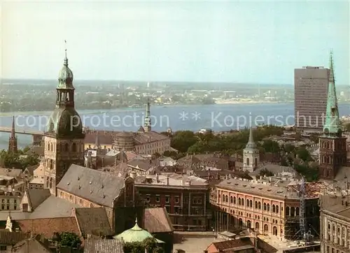 AK / Ansichtskarte Riga_Lettland Stadtpanorama Riga_Lettland