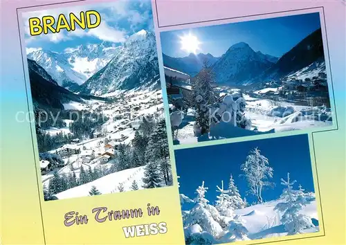 AK / Ansichtskarte Brand_Bludenz Winterlandschaften Brand Bludenz