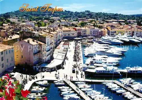 AK / Ansichtskarte Saint_Tropez_Var Fliegeraufnahme Hafen Saint_Tropez_Var