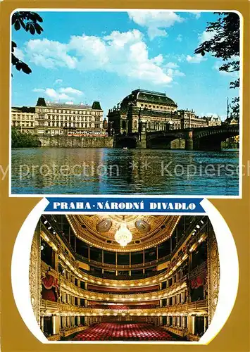 AK / Ansichtskarte Praha_Prahy_Prague Narodni Divadlo Nationaltheater Praha_Prahy_Prague