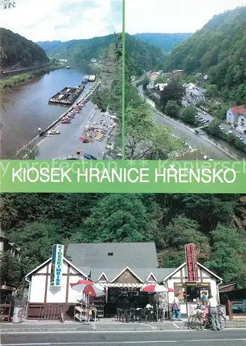 AK / Ansichtskarte Hrensko Panorama Elbetal Kiosek Hranice Hrensko