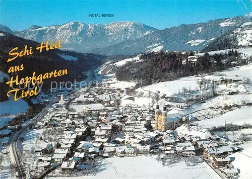 AK / Ansichtskarte Hopfgarten_Brixental Wintersportplatz Alpen Fliegeraufnahme Hopfgarten Brixental