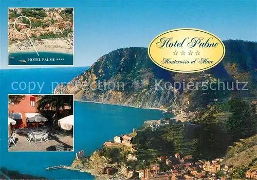 AK / Ansichtskarte Monterosso_al_Mare Hotel Palme Fliegeraufnahme Monterosso_al_Mare