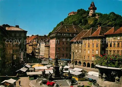 AK / Ansichtskarte Graz_Steiermark Hauptplatz Graz_Steiermark