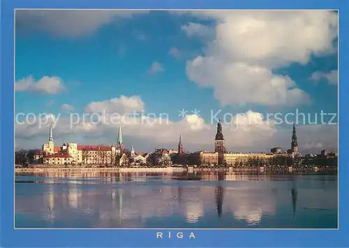 AK / Ansichtskarte Riga_Lettland Stadtpanorama Riga_Lettland