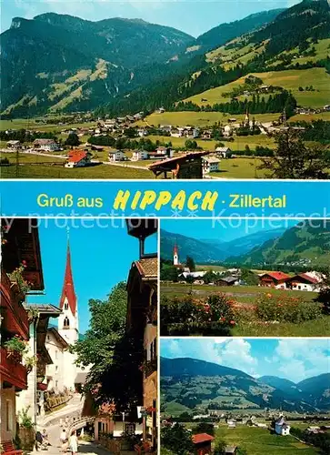 AK / Ansichtskarte Hippach Panorama Kirche Hippach