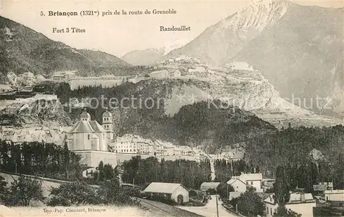 AK / Ansichtskarte Briancon Vue prise de la route de Grenoble Alpes Briancon