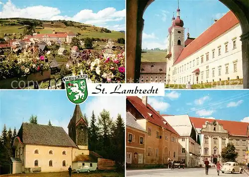 AK / Ansichtskarte Sankt_Lambrecht_Steiermark Teilansicht mit Benediktinerstift Kloster Kirche Sankt_Lambrecht