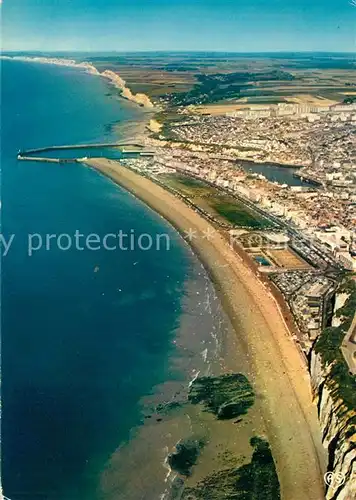 AK / Ansichtskarte Dieppe_Seine Maritime Vue aerienne de la plage Dieppe Seine Maritime