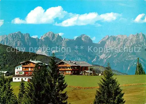 AK / Ansichtskarte Kirchberg_Tirol Alpengasthof Maierl gegen Wilden Kaiser Kaisergebirge Kirchberg Tirol