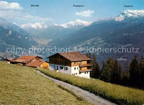 AK / Ansichtskarte Pany Erholungsheim Eben Ezer Blick ins Praettigau Alpenpanorama Pany
