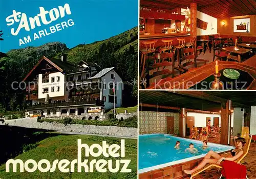 AK / Ansichtskarte St_Anton_Arlberg Hotel Mooserkreuz Restaurant Bar Hallenbad St_Anton_Arlberg