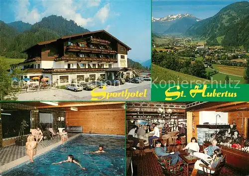 AK / Ansichtskarte Rauris Sporthotel St Hubertus Hallenbad Bar Landschaftspanorama Alpen Rauris