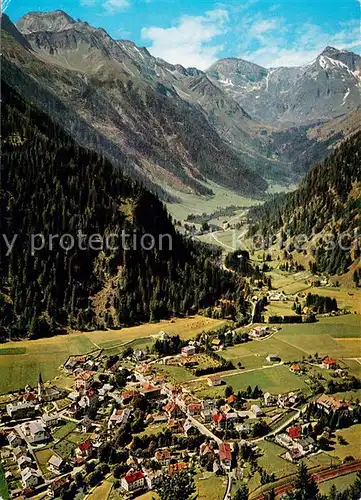 AK / Ansichtskarte Mallnitz_Kaernten Hoehenluftkurort Tauerntal mit Geiselkopf Hohe Tauern Fliegeraufnahme Mallnitz Kaernten