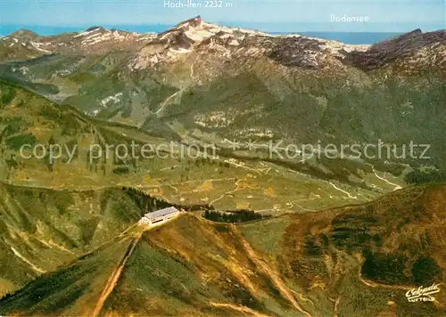 AK / Ansichtskarte Kanzelwand Bergstation Kleinwalsertal mit Hochifen Blick zum Bodensee Fliegeraufnahme Kanzelwand