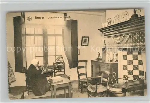 AK / Ansichtskarte Bruges_Gironde Dentelliere au travail Bruges Gironde