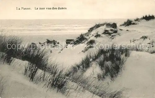 AK / Ansichtskarte La_Panne_Veurne Meer Duenen 