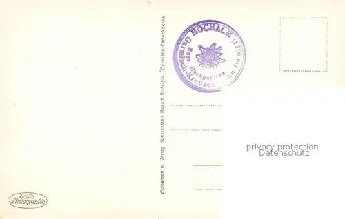 AK / Ansichtskarte Garmisch Partenkirchen Hochalm Garmisch Partenkirchen