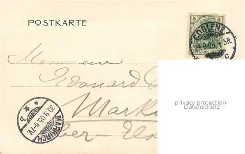 AK / Ansichtskarte Koblentz Panorama Bruecke Koblentz