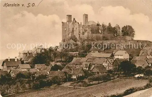 AK / Ansichtskarte Werleshausen Burg Hanstein  Werleshausen