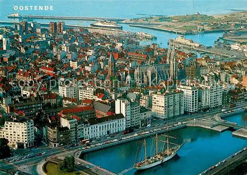 AK / Ansichtskarte Oostende_Ostende Fliegeraufnahme 