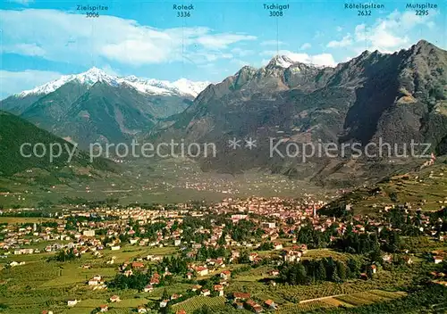 AK / Ansichtskarte Meran_Merano mit Texelgruppe Meran Merano