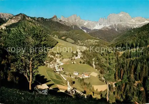 AK / Ansichtskarte Tiers_Dolomiten St Cyprian mit Rosengarten Tiers Dolomiten
