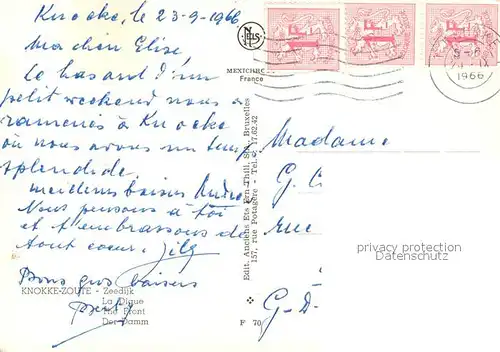 AK / Ansichtskarte Knokke Heist Strand Promenade Knokke Heist