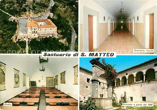 AK / Ansichtskarte Gargano Santuario di San Matteo Seminario liceale Studio Porticato e pozzo del 1500 Gargano