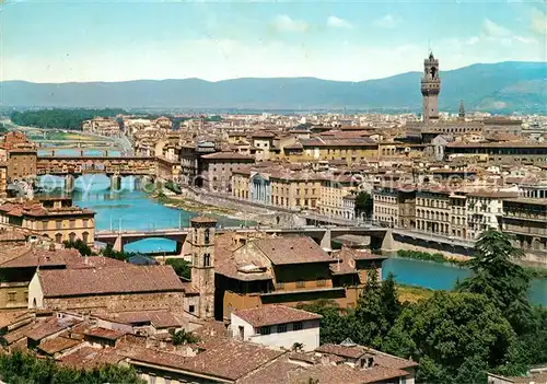 AK / Ansichtskarte Firenze_Toscana Panorama veduta dei ponti Firenze Toscana