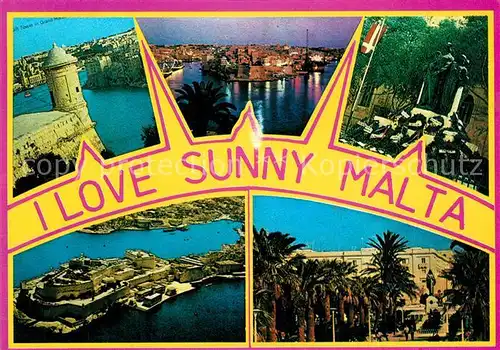 AK / Ansichtskarte Malta Teilansichten Festung Palmengarten Malta