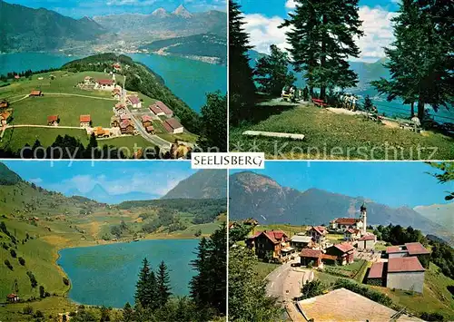 AK / Ansichtskarte Seelisberg_UR Vierwaldstaettersee Fliegeraufnahme Panorama Seelisberg UR