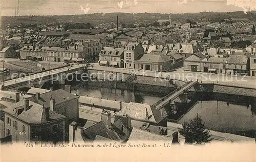 AK / Ansichtskarte Le_Mans_Sarthe Panorama vu de l Eglise Saint Benoit Le_Mans_Sarthe