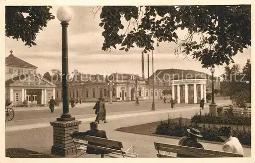 AK / Ansichtskarte Franzensbad_Boehmen Franzensquelle und Staedtisches Badehaus Franzensbad_Boehmen