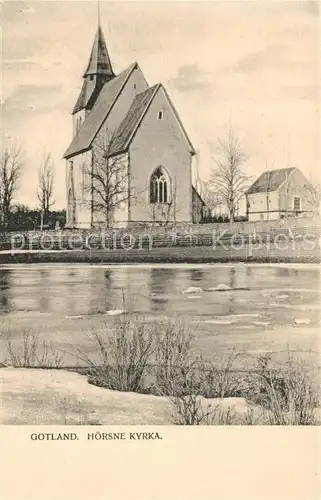 AK / Ansichtskarte Gotland Hoersne Kyrka Kirche Gotland