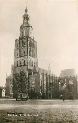 AK / Ansichtskarte Zutphen St Walburgtoren Kerk Kirche Zutphen