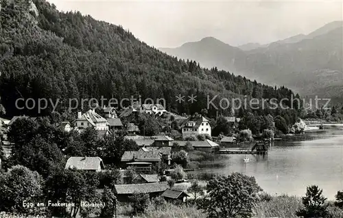AK / Ansichtskarte Egg_Faakersee Dorf am Ufer des Faakersees Alpen Egg_Faakersee