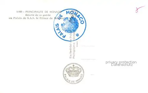 AK / Ansichtskarte Monaco Releve de la garde au Palais de SAS le Prince de Monaco Monaco