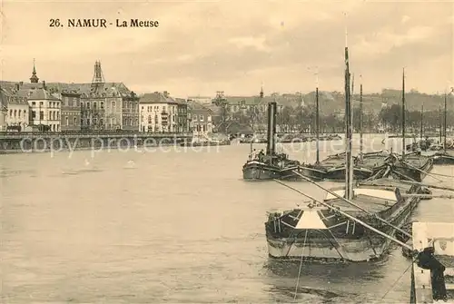 AK / Ansichtskarte Namur_sur_Meuse La Meuse Bateaux Namur_sur_Meuse