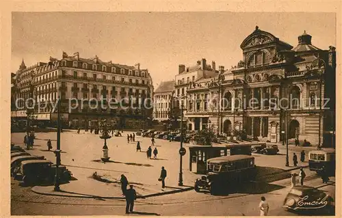 AK / Ansichtskarte Angers Place du Ralliement Le Theatre Angers