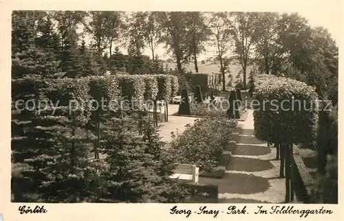 AK / Ansichtskarte Goerlitz_Sachsen Georg Snay Park Feldberggarten Goerlitz Sachsen