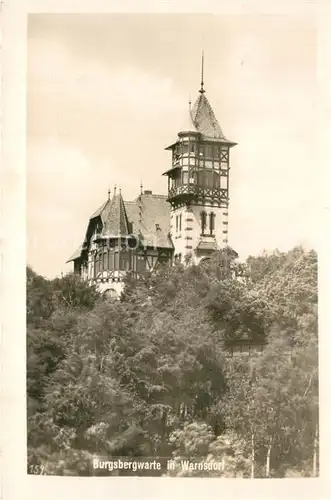 AK / Ansichtskarte Warnsdorf_Varnsdorf_Boehmen Burgsbergwarte Warnsdorf_Varnsdorf