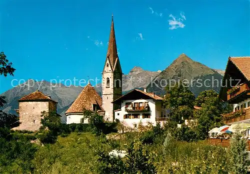 AK / Ansichtskarte St_Georgen_Schenna Ortsmotiv mit Kirche Alpen St_Georgen_Schenna