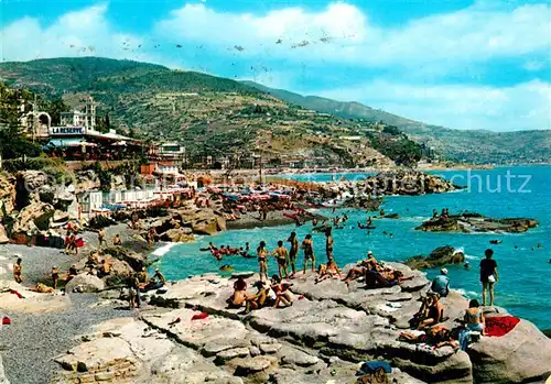 AK / Ansichtskarte Bordighera Scogliera a Sant Ampello Riviera dei Fiori Felsenriff Bordighera