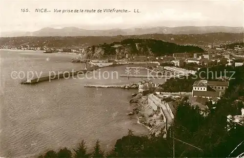 AK / Ansichtskarte Nice_Alpes_Maritimes Vue prise de la route de Villefranche Nice_Alpes_Maritimes