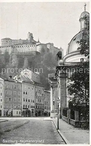 AK / Ansichtskarte Salzburg_Oesterreich Kajetanerplatz Burg Salzburg_Oesterreich