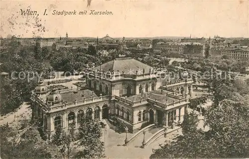AK / Ansichtskarte Wien Stadtpark mit Kursalon Wien