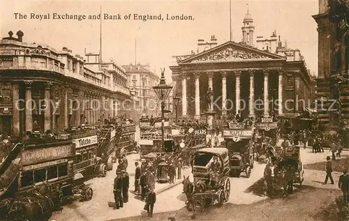 AK / Ansichtskarte London Bank of England and Royal Exchanges London