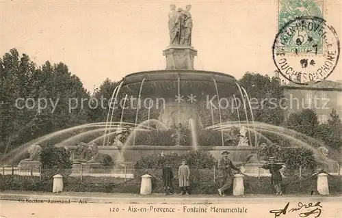 AK / Ansichtskarte Aix en Provence Fontaine Monumentale Aix en Provence