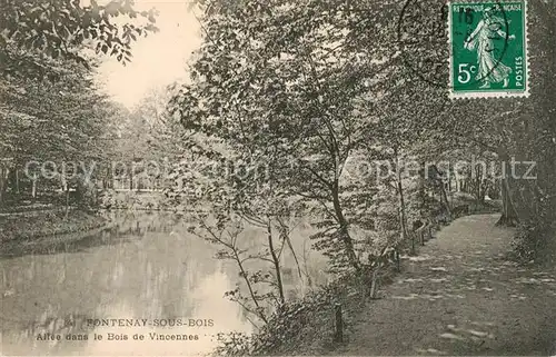 AK / Ansichtskarte Fontenay sous Bois Allee dans le Bois de Vincennes Fontenay sous Bois